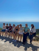 Marisa Heller and classmates in Lisbon, Portugal