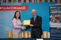 Molly Gedutis and Chancellor Fuller