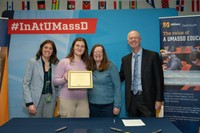 Molly Gedutis with family and Chancellor Fuller