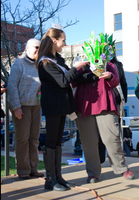 Mother Earth Mask created by Jim Kay in 2016 and awarded to Ann Richard for her contributions to the environment.