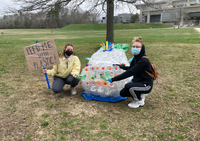 The Plastic Whale 2021 Created by Tracey Cockrell, UMass Dartmouth Students, and local volunteers.