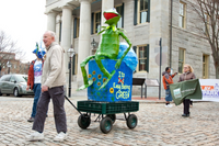 Paper Mache Sculpture created by Jim Kay; Jim was a passionate artist and environmentalist that designed the Mother Earth and Father Ocean Masks.