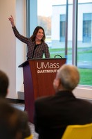 Karyn Polito at podium