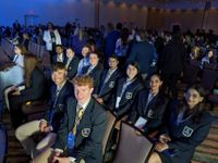 UMassD Collegiate DECA pictured at the ICDC Conference in Orlando, FL