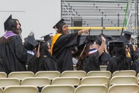 Charlton College of Business student pictured at Commencement 2026.
