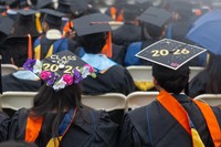 Students seated at 2026 Commencement.