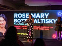 Rose Mary Botti-Salitsky accepts the 2026 ASID Luminary of Distinction Legacy Award at the ASID National Award Ceremony.