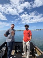 Gustavo de Brito '28 and Vraj Patel '27, both computer science