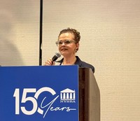 Hancock speaks at the New York State Bar Association Annual Meeting.