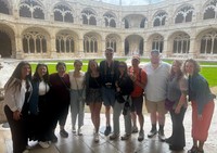 UMass Law students pictured in Portugal.