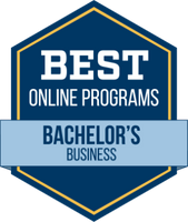 Best Online Programs Bachelor's in Business rankings badge