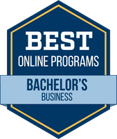 Best Online Programs Bachelor's in Business rankings badge