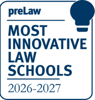 preLaw Magazine Most Innovative Law Schools badge.