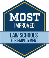Most Improved Law Schools for Employment Badge