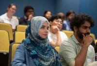 PhD students Afia Sajeeda and NeereshKumar Perla were in the research talk.