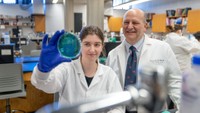 MLS student, Meredyth Clifford '24, in the lab
