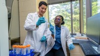 Student researchers in the Bompoti lab