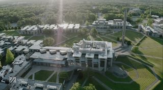 aerial view of campus