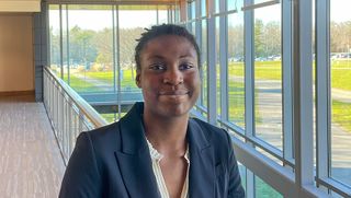 Junior accounting and finance dual major and lacrosse defender Widline Thomas