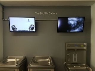 photo of the Bubbler Gallery screens