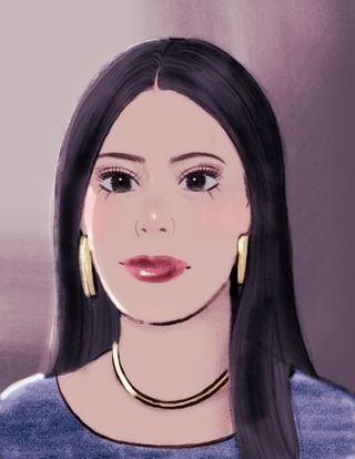 Sara Simões self portrait