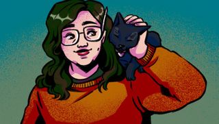 Lilah Kamins self-portrait