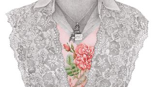 Azita Moradkhani: Necklace, detail, 2023, colored pencil, 40x26 in. Courtesy Jane Lombard Gallery and the artist.