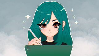 Katherine Connor self-portrait