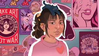 Maya Therriault self-portrait