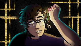 Ade Bello self-portrait