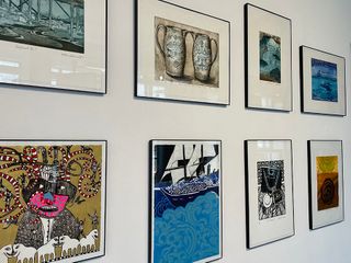 Printmaking exhibition in Crapo Gallery, Summer 2021