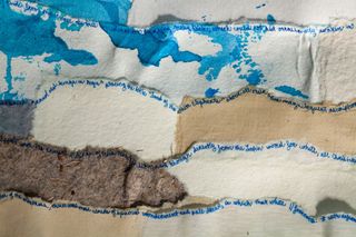 Diane Samuels: Moby Dick, Or The Whale, Herman Melville, 2015 Ink on handmade paper, 96 x 564 inches. Courtesy of the artist and Pavel Zoubok Gallery. Photo by: Thomas Little
