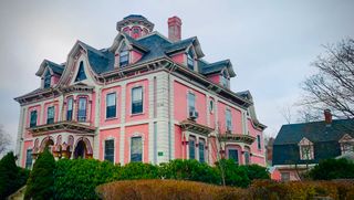 Part of an architectural tour of New Bedford. The style shown here is the Second Empire. Photograph courtesy of Pamela Karimi.