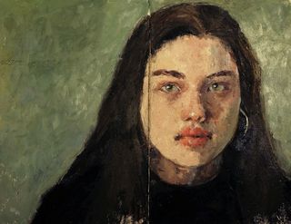 Anna Foro - Margot, oil on paper, 8 x 10 inches
