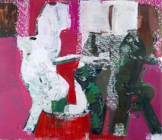 Sangram Majumdar, dance, magic, night, 2021, oil on canvas, 78 x 90 inches