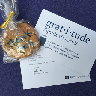 Gratitude Day 2016 - thank you cookie
