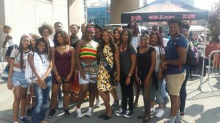 Students at African American Day Parade