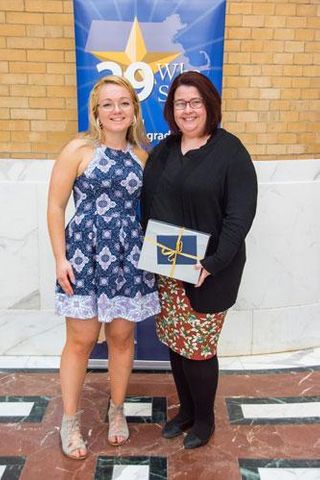 Eve Kuzmech with Beth-Anne Guthrie, 29 Who Shine ceremony, 2017