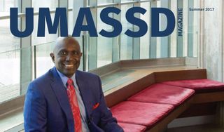 UMassD Magazine Summer 2017 Dr. Robert E. Johnson on the cover.