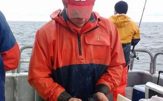 Doug Zemeckis venting black sea bass