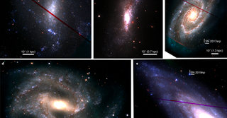 Supernovas in space