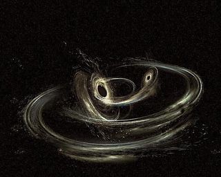Image of merging black holes courtesy of LIGO