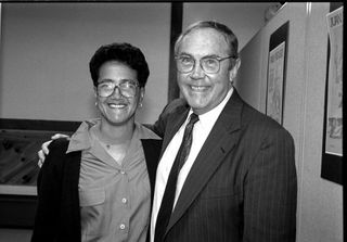 Susan T. Costa ’72 pictured with former Dean of Students Don Howard