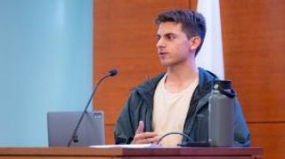 Shawn Koohy '24 at the ACCOMPLISH awards ceremony