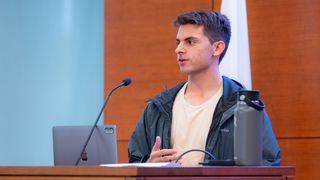 Shawn Koohy '24 at the ACCOMPLISH awards ceremony