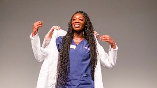 Candice Darteh '25 at the White Coat Ceremony