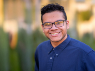 Electrical and computer engineering student Isaiah Ortiz portrait