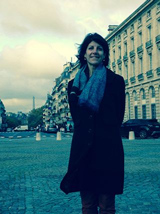 Dr. Michelle Cheyne in Paris France on sabbatical academic year 2013-2014.
