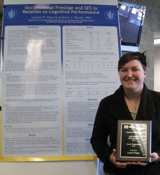 Lauren Papa, Psychology student awarded scholarship for Age-Related research 