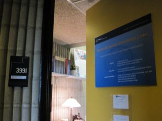 Door to Ora M. DeJesus Gerontology Center office, LARTS building, room 399i
